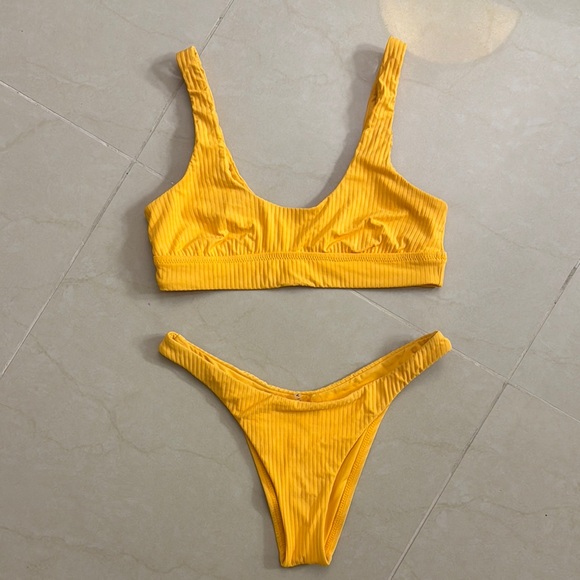 Vitamin A Sunny Yellow Bikini Set